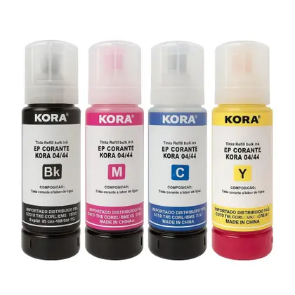 Pacote 04 Tintas Compatíveis T544 Epson L3250